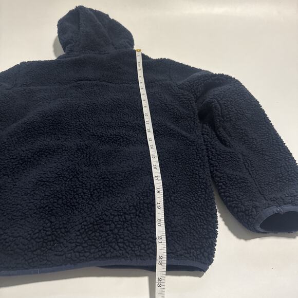 Eddie Bauer Sherpa Hooded Jacket Full Zipper Boys Kids Youth Medium 10/12 Fleece - Picture 5 of 6